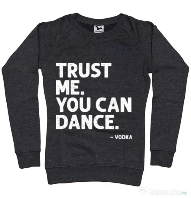Bluza ADLER dama You can dance Negru melanj