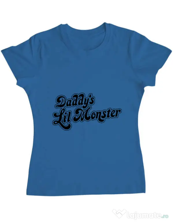 Tricou ADLER dama Lil monster Albastru azuriu