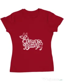 Tricou ADLER dama Every dog matters Rosu