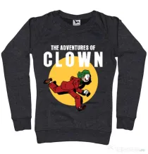 Bluza ADLER dama Clown adventures Negru melanj