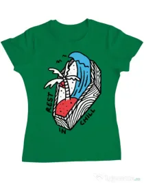 Tricou ADLER dama Rest in chill Verde mediu