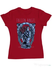 Tricou ADLER dama Fallen angel Rosu