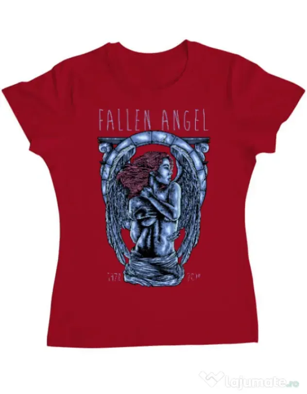 Tricou ADLER dama Fallen angel Rosu
