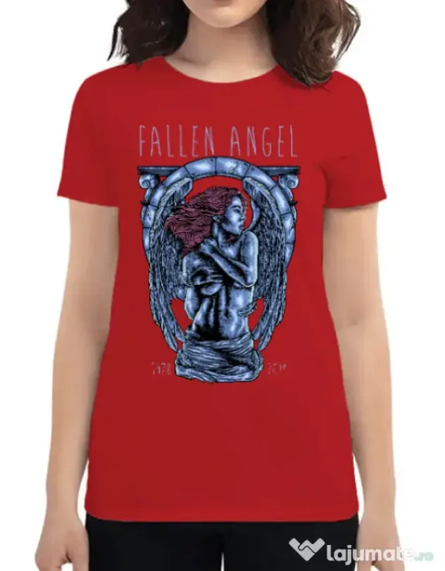 Tricou ADLER dama Fallen angel Rosu