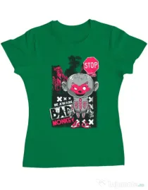 Tricou ADLER dama Bad monkey Verde mediu