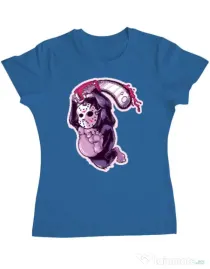 Tricou ADLER dama Kong revenge Albastru azuriu