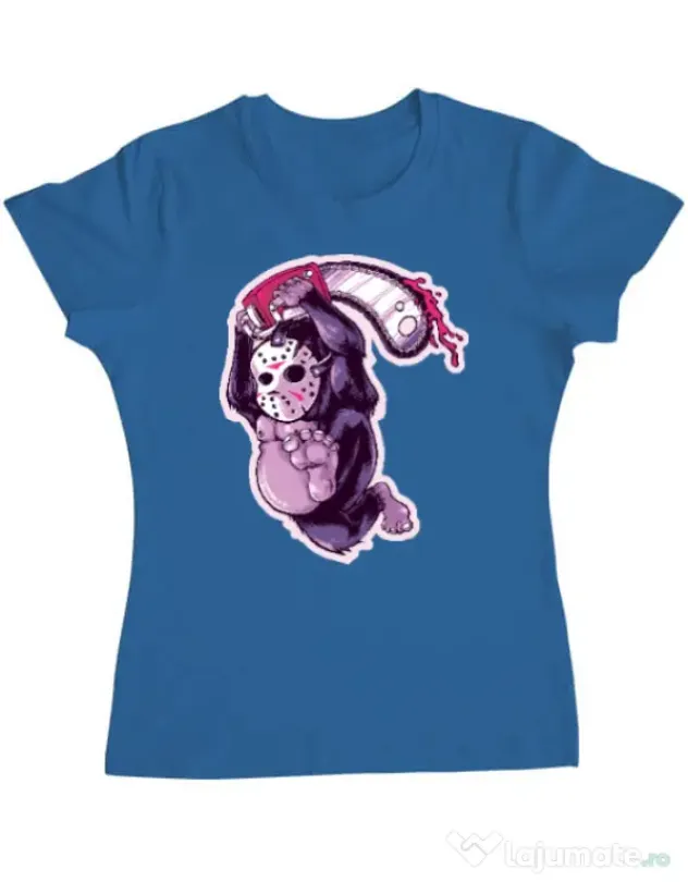 Tricou ADLER dama Kong revenge Albastru azuriu