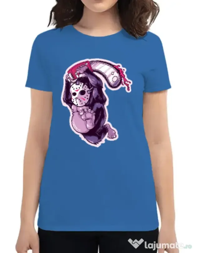Tricou ADLER dama Kong revenge Albastru azuriu