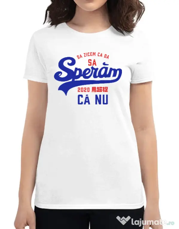 Tricou ADLER dama Sa zicem ca da Alb