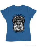 Tricou ADLER dama Sunset chill Albastru azuriu