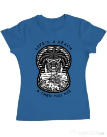 Tricou ADLER dama Sunset chill Albastru azuriu