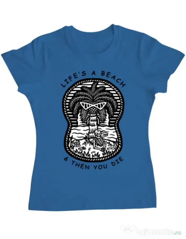 Tricou ADLER dama Sunset chill Albastru azuriu