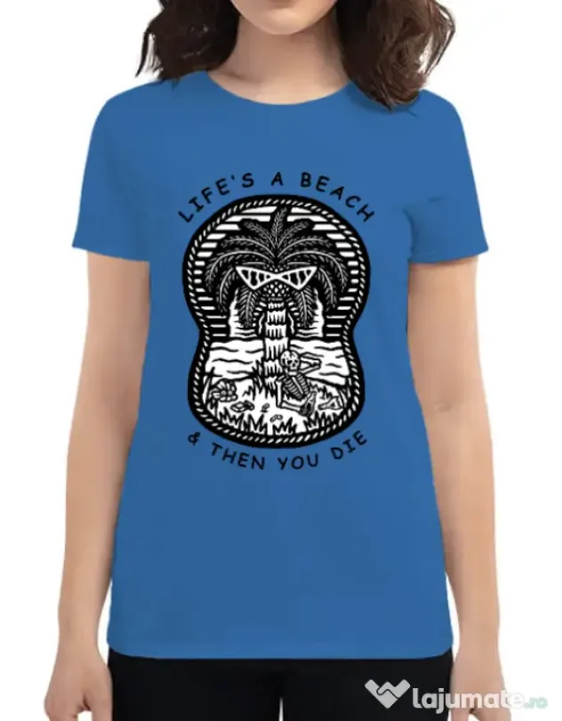 Tricou ADLER dama Sunset chill Albastru azuriu