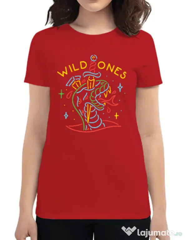 Tricou ADLER dama Wild ones Rosu