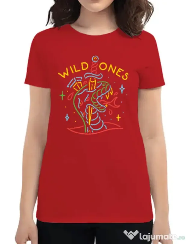 Tricou ADLER dama Wild ones Rosu