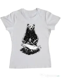 Tricou ADLER dama Bearware Alb