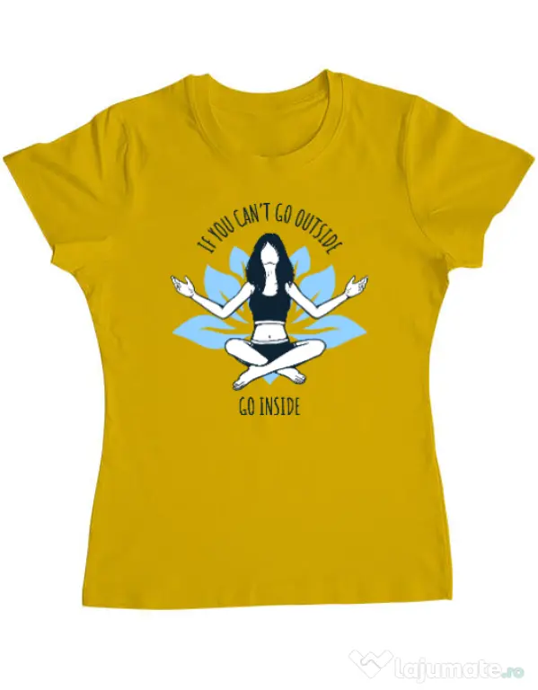 Tricou ADLER dama Go inside Galben