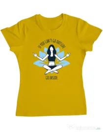 Tricou ADLER dama Go inside Galben