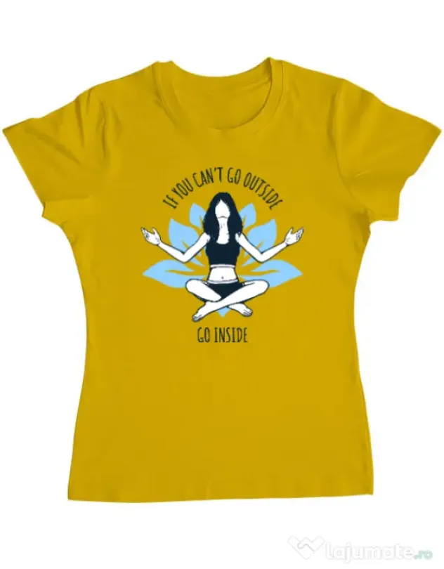 Tricou ADLER dama Go inside Galben