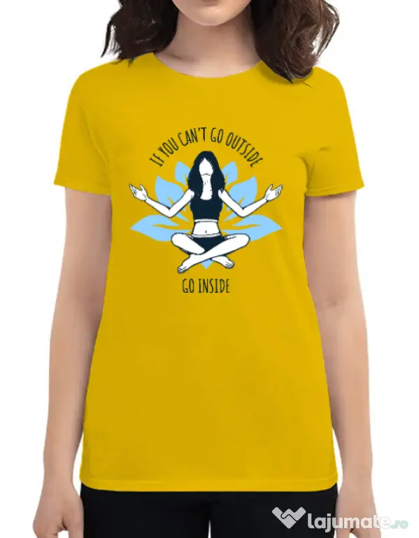 Tricou ADLER dama Go inside Galben