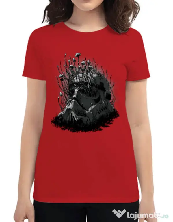 Tricou ADLER dama Shroom trooper Rosu