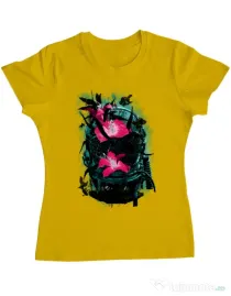 Tricou ADLER dama The last of us Galben