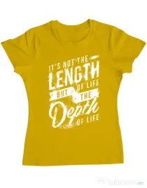 Tricou ADLER dama Depth of life Galben