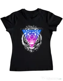 Tricou ADLER dama Galactica Negru