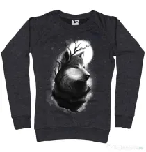 Bluza ADLER dama Night wolf Negru melanj