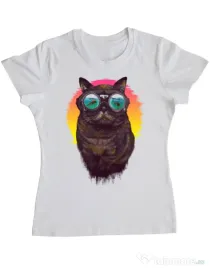 Tricou ADLER dama Underwater punk Alb