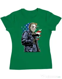 Tricou ADLER dama American killer Verde mediu