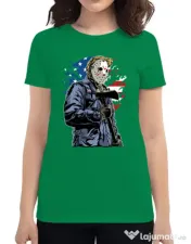 Tricou ADLER dama American killer Verde mediu