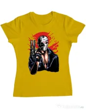 Tricou ADLER dama Jason will be back Galben