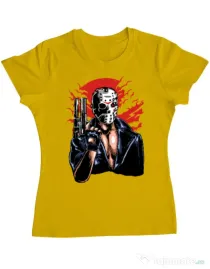 Tricou ADLER dama Jason will be back Galben