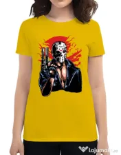 Tricou ADLER dama Jason will be back Galben