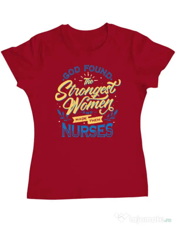 Tricou ADLER dama Strongest women Rosu