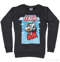 Bluza ADLER dama Cleaning league toilet paper Negru melanj