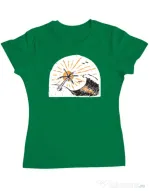 Tricou ADLER dama Beauty wave Verde mediu