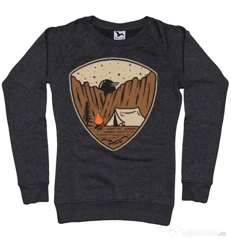 Bluza ADLER dama Camp cliffs Negru melanj