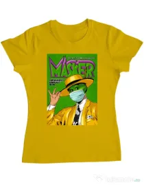 Tricou ADLER dama Masker Galben