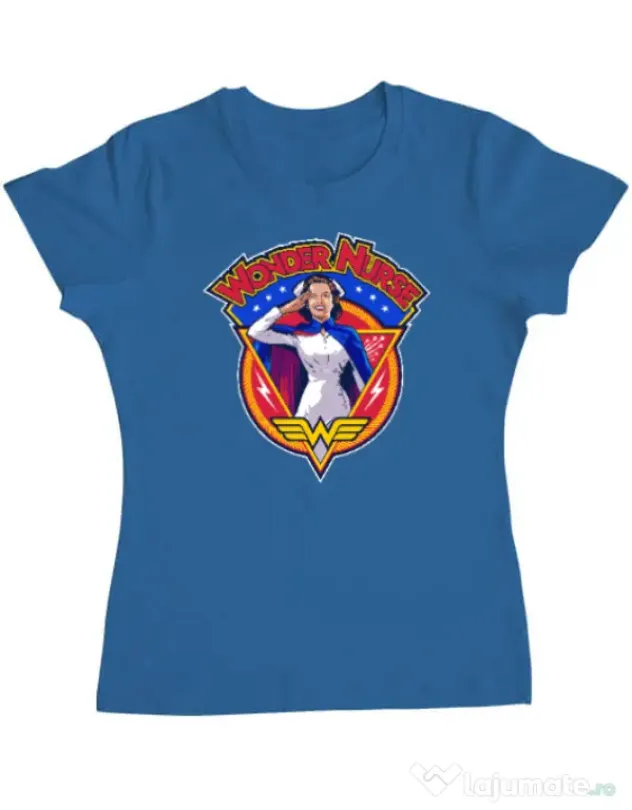Tricou ADLER dama Wonder nurse Albastru azuriu