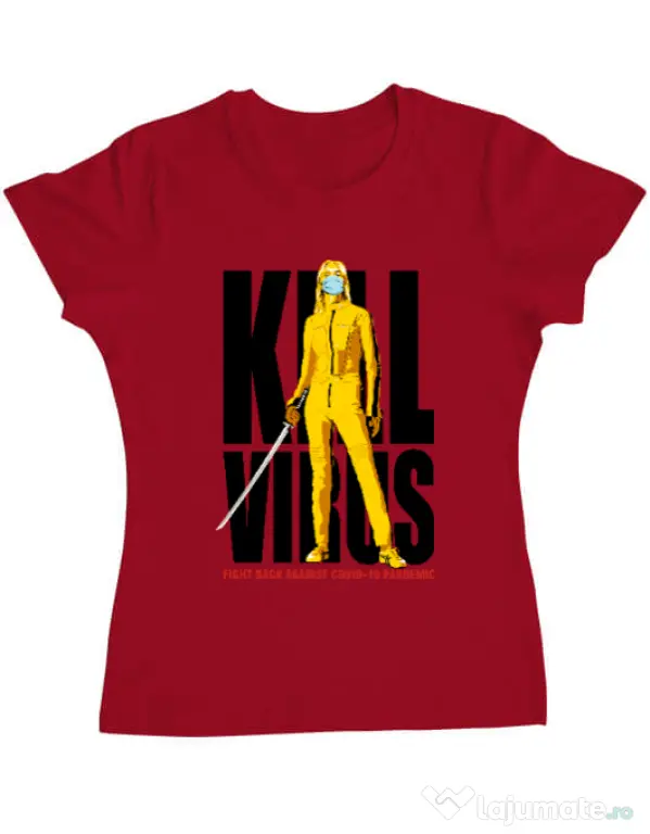 Tricou ADLER dama Kill bill Rosu