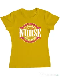 Tricou ADLER dama Nice to me Galben