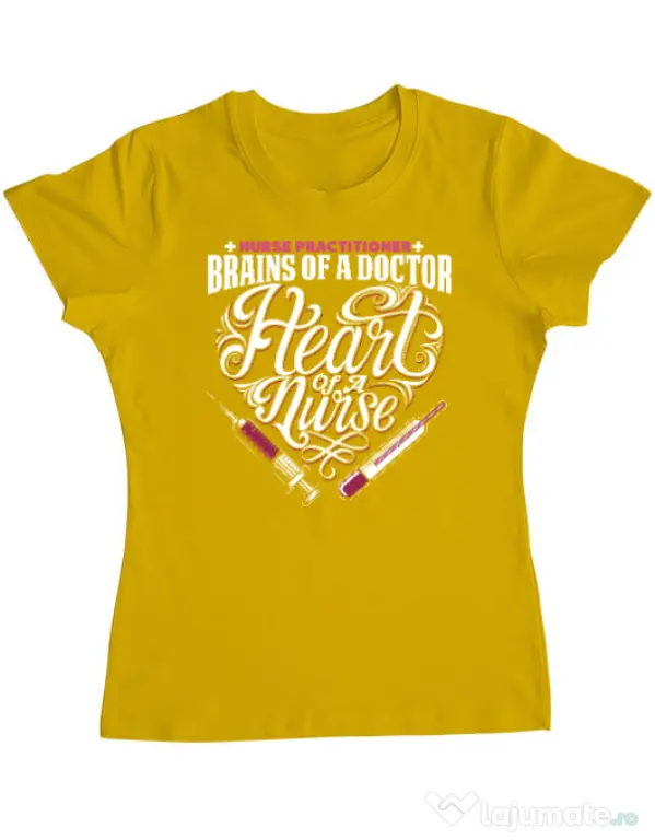 Tricou ADLER dama Nurse practicioner Galben
