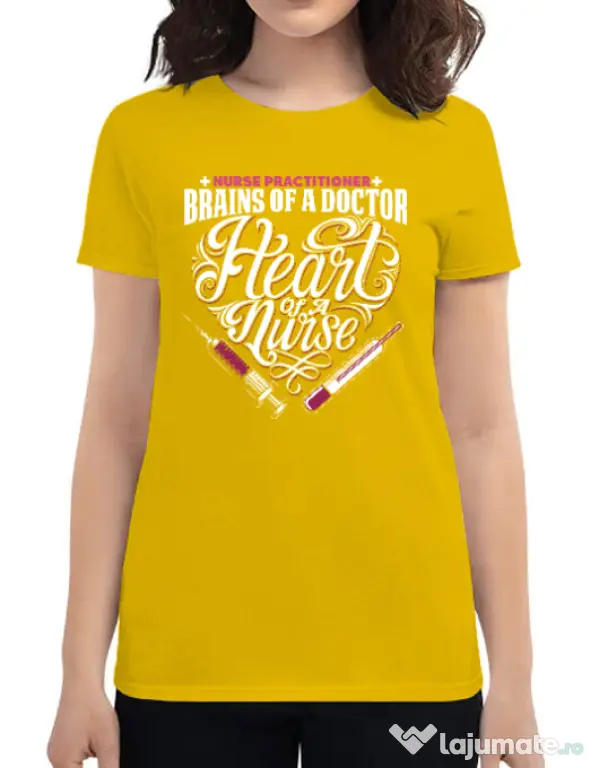 Tricou ADLER dama Nurse practicioner Galben