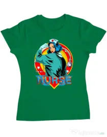 Tricou ADLER dama Strong nurse Verde mediu