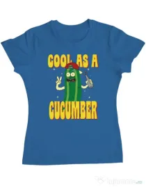 Tricou ADLER dama Cool as cucumber Albastru azuriu
