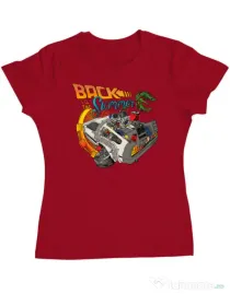 Tricou ADLER dama Back to summer Rosu