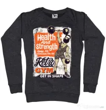 Bluza ADLER dama Retro Gym Negru melanj