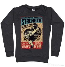 Bluza ADLER dama Health and strength Negru melanj